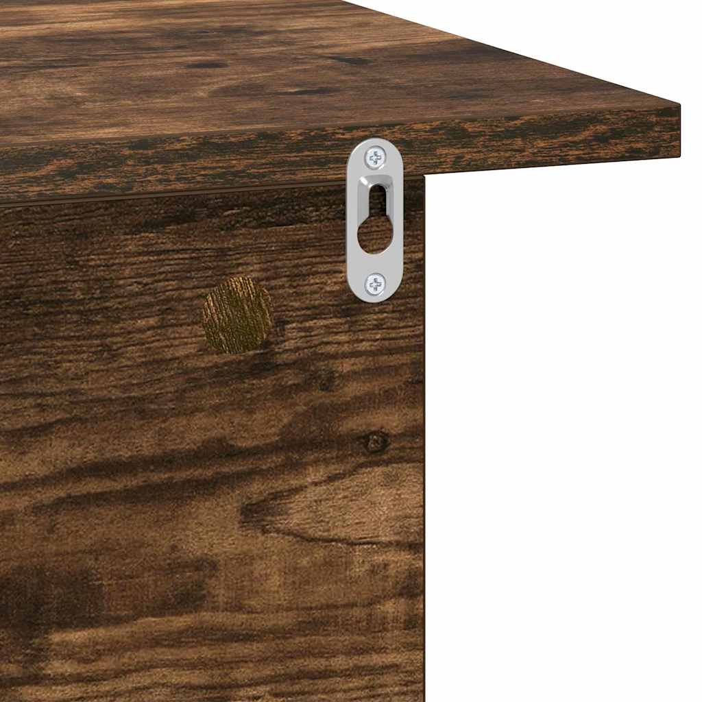 Nachttisch 2 pcs Geräucherte Eiche 40 x 30 x 25 cm
