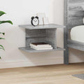 Nachttisch Graues Sonoma 40 x 30 x 25 cm Holzwerkstoff