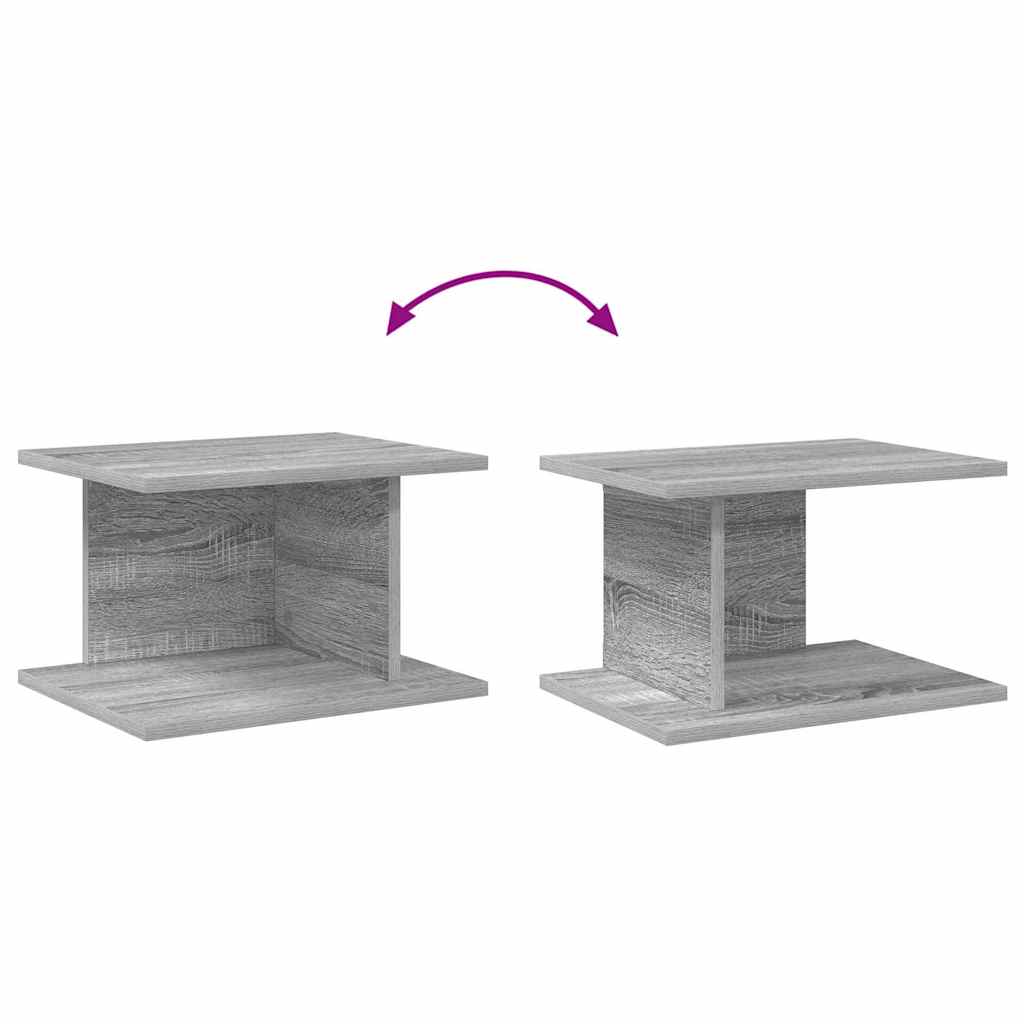 Nachttisch 2 pcs Graues Sonoma 40 x 30 x 25 cm Holzwerkstoff
