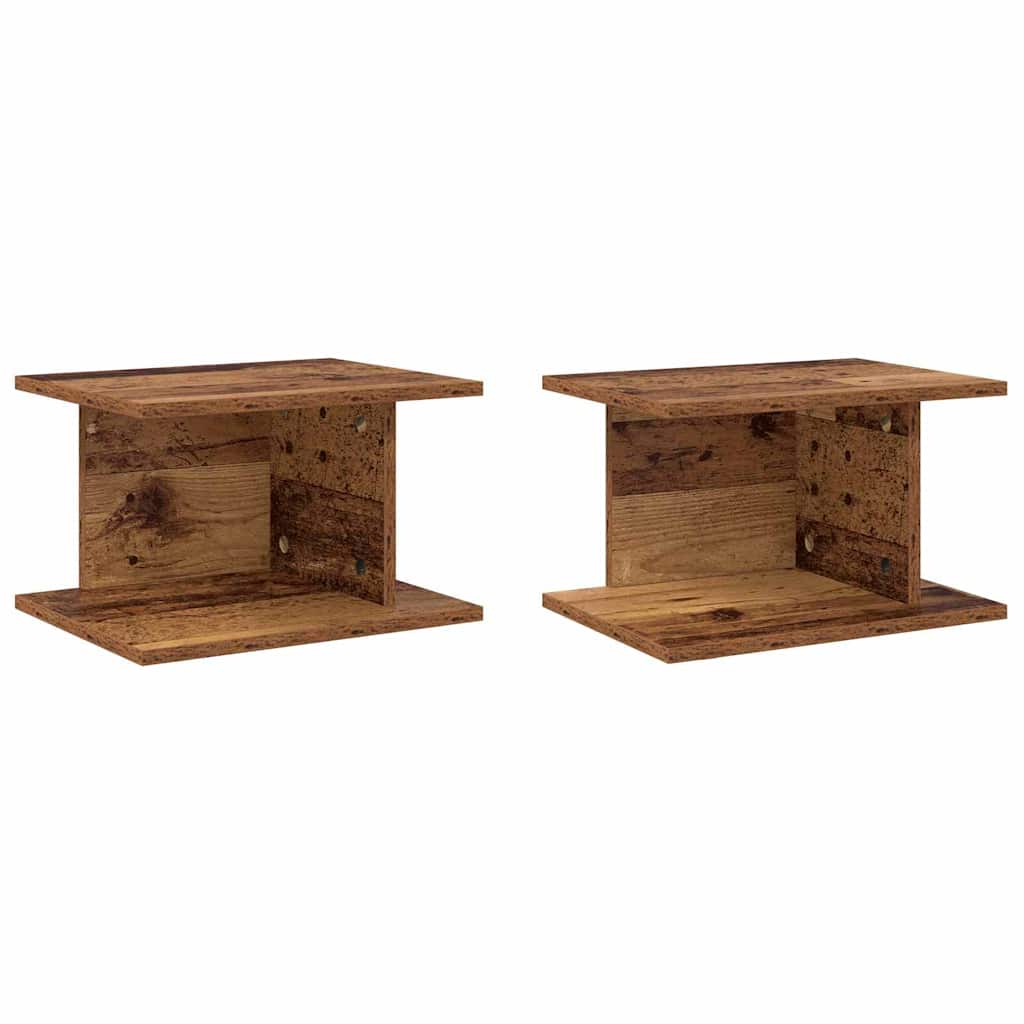 Nachttisch 2 pcs Altholz 40 x 30 x 25 cm Holzwerkstoff