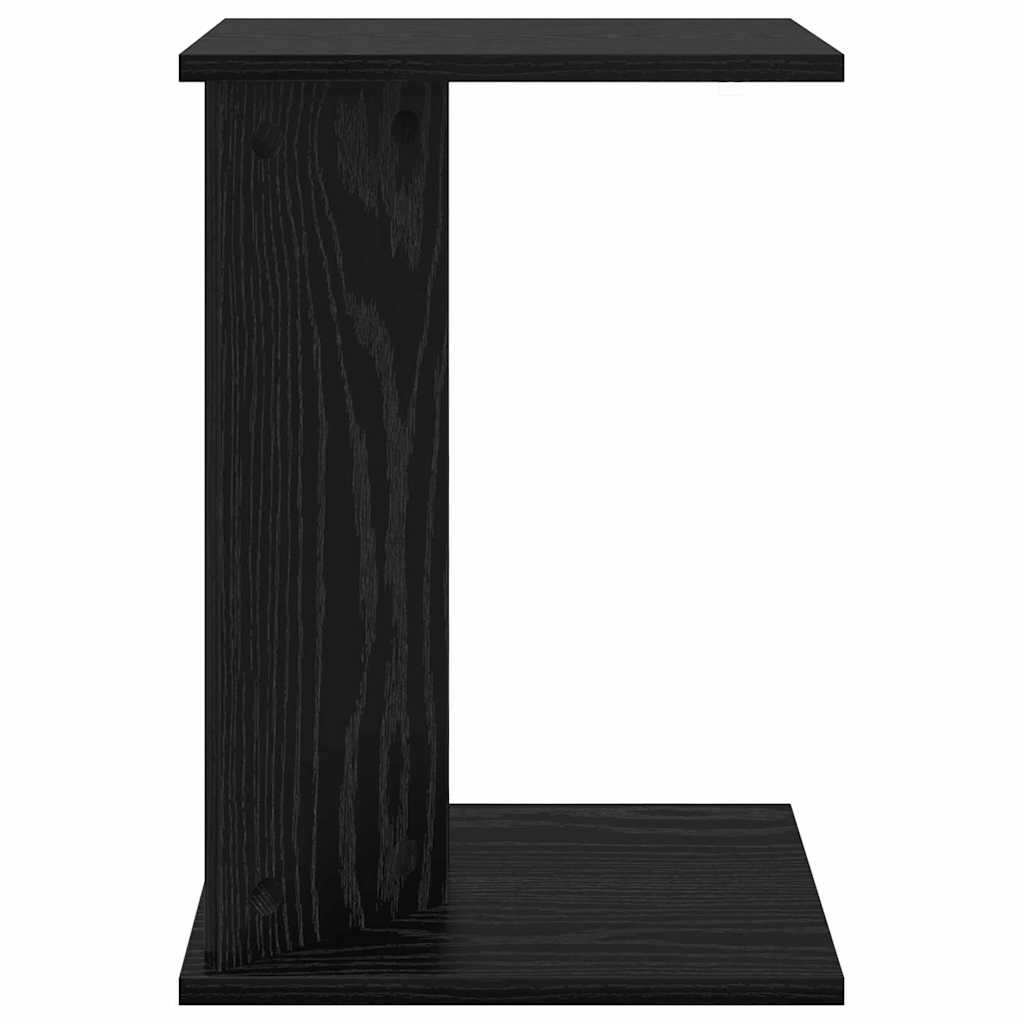 Beistelltisch Schwarz Eichen-Optik 35 x 25 x 50 cm