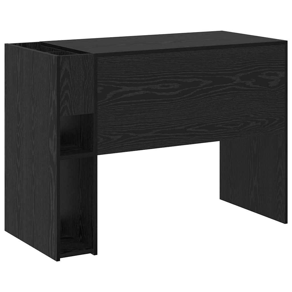 Schreibtisch Schwarz Eichen-Optik 109 x 50 x 78 cm