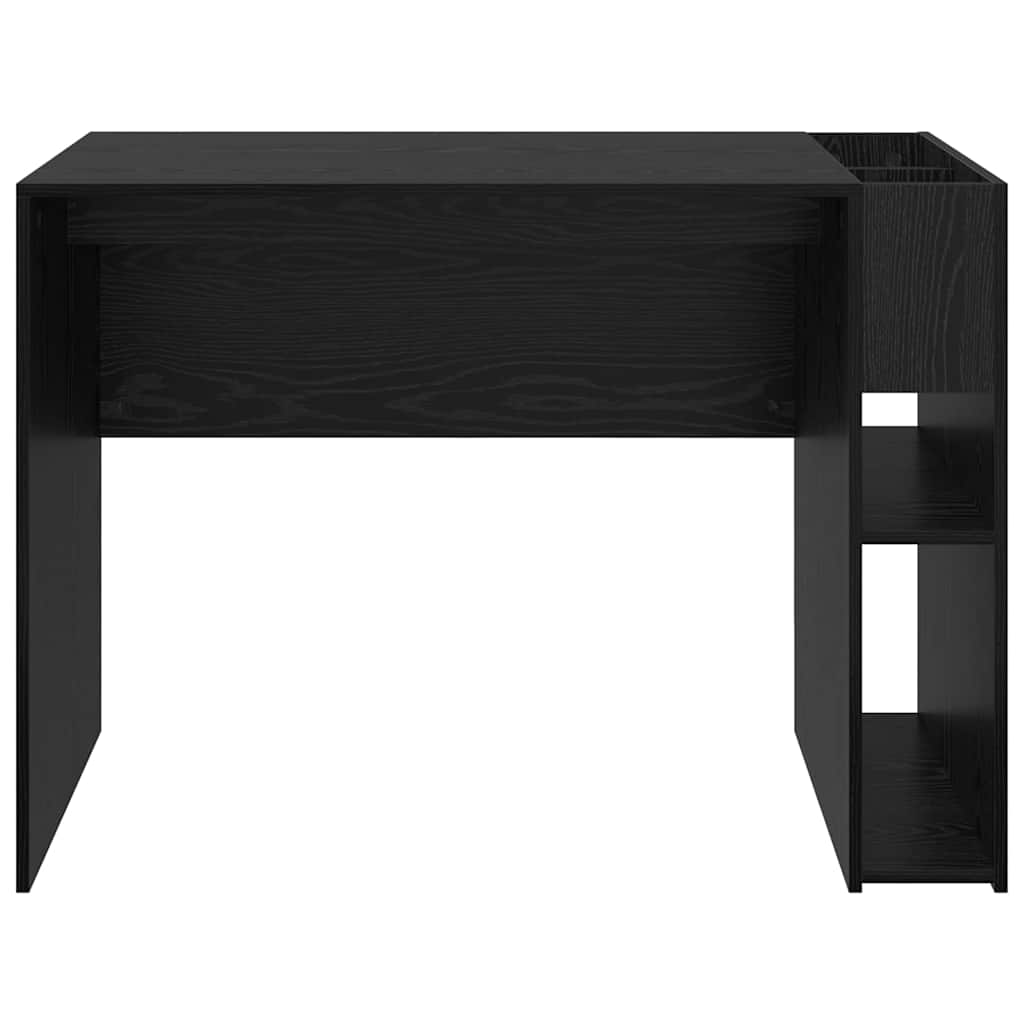 Schreibtisch Schwarz Eichen-Optik 109 x 50 x 78 cm