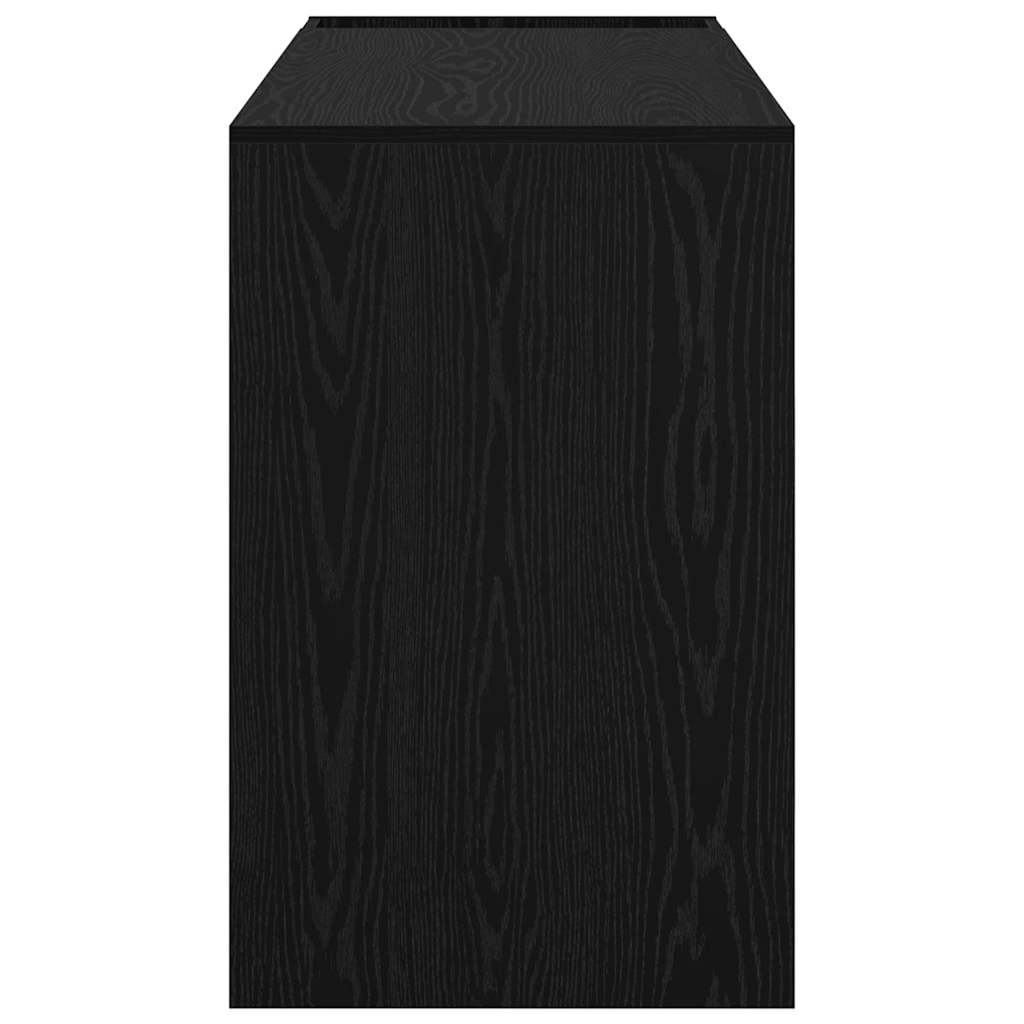 Schreibtisch Schwarz Eichen-Optik 109 x 50 x 78 cm