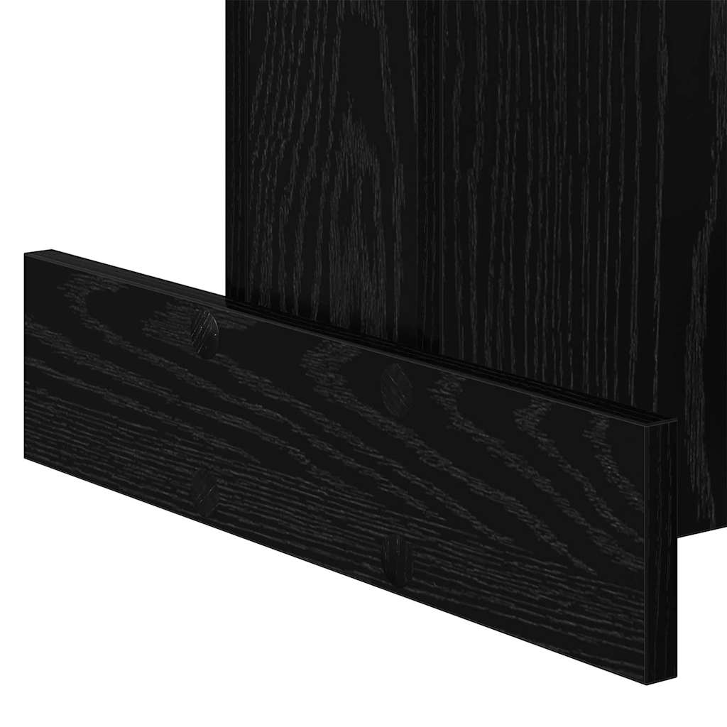 Beistelltisch Schwarz Eichen-Optik 44,5 x 45 x 55 cm
