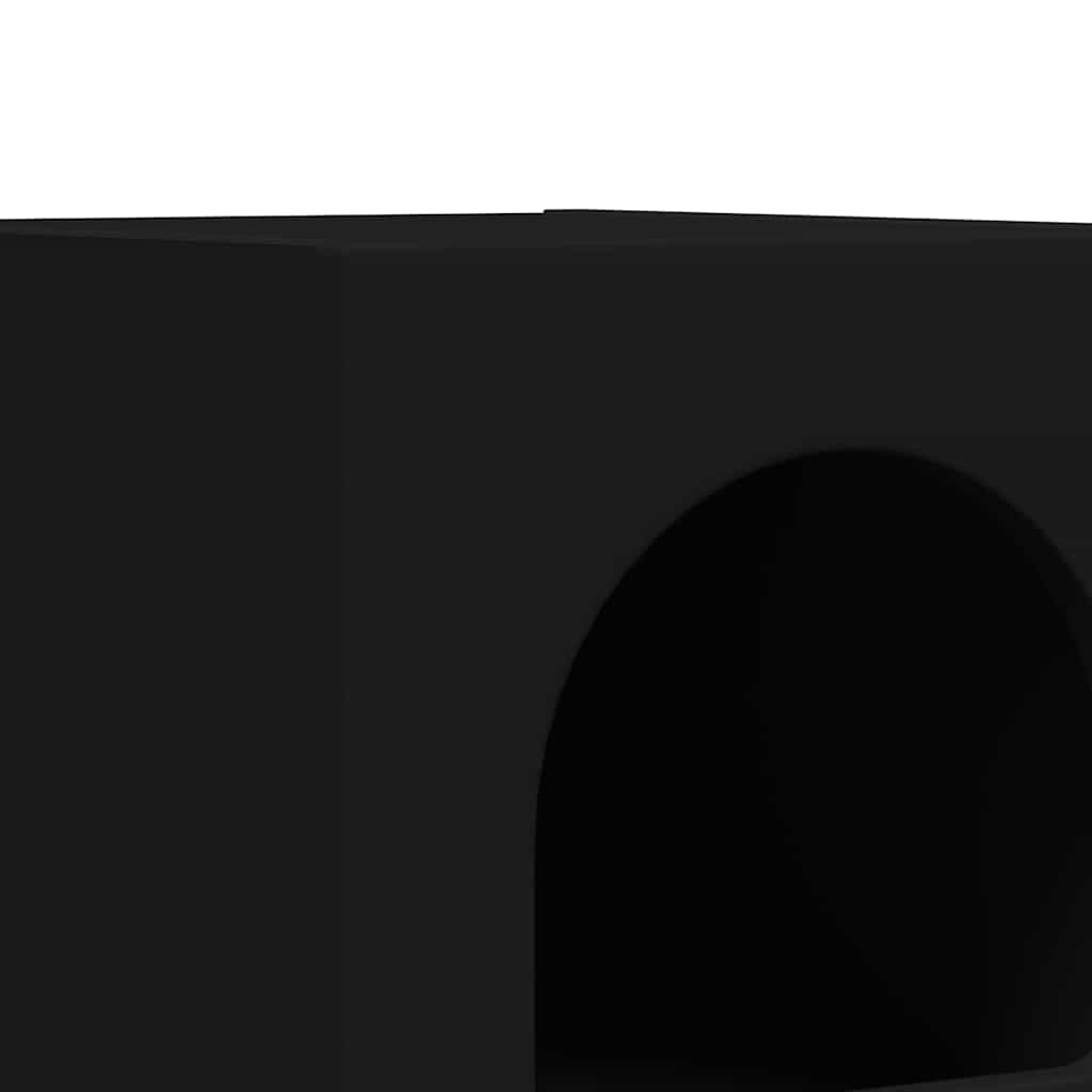 Nachttisch ELST Schwarz 29,5 x 33,5 x 50 cm Holzwerkstoff