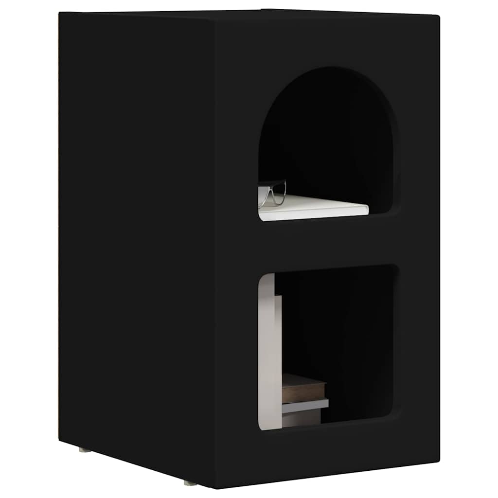 Nachttisch ELST Schwarz 29,5 x 33,5 x 50 cm Holzwerkstoff