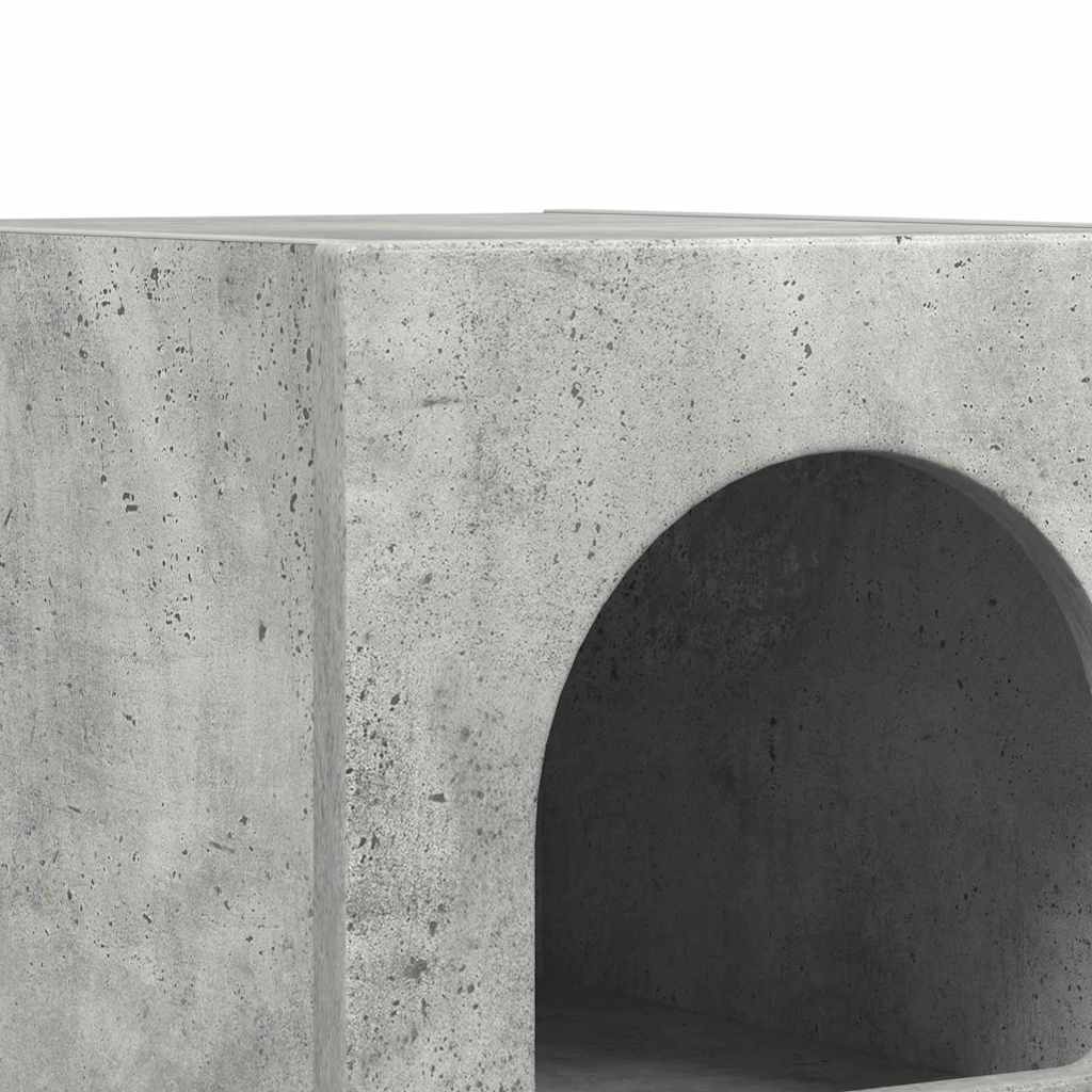 Nachttisch ELST Beton Grau 29,5 x 33,5 x 50 cm Holzwerkstoff