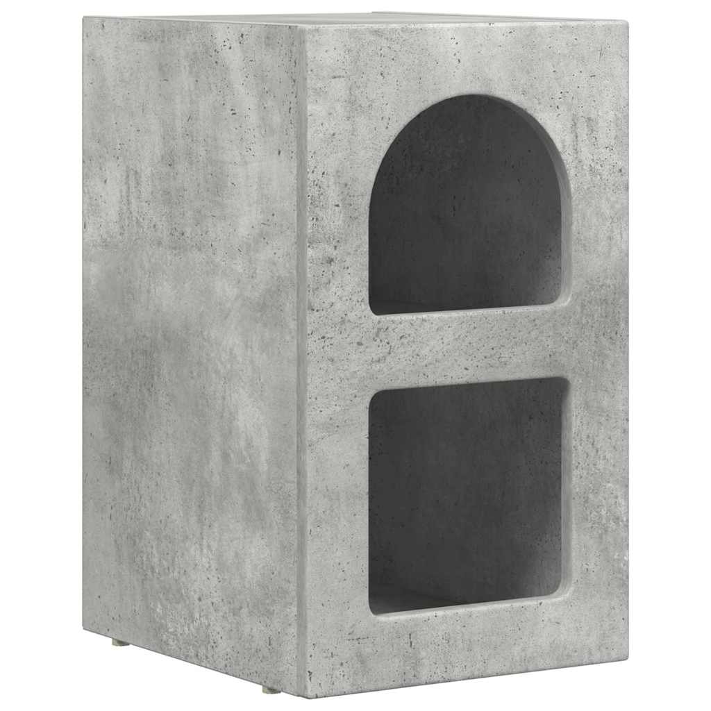 Nachttisch ELST Beton Grau 29,5 x 33,5 x 50 cm Holzwerkstoff