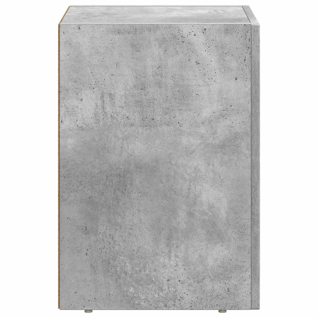 Nachttisch ELST Beton Grau 29,5 x 33,5 x 50 cm Holzwerkstoff