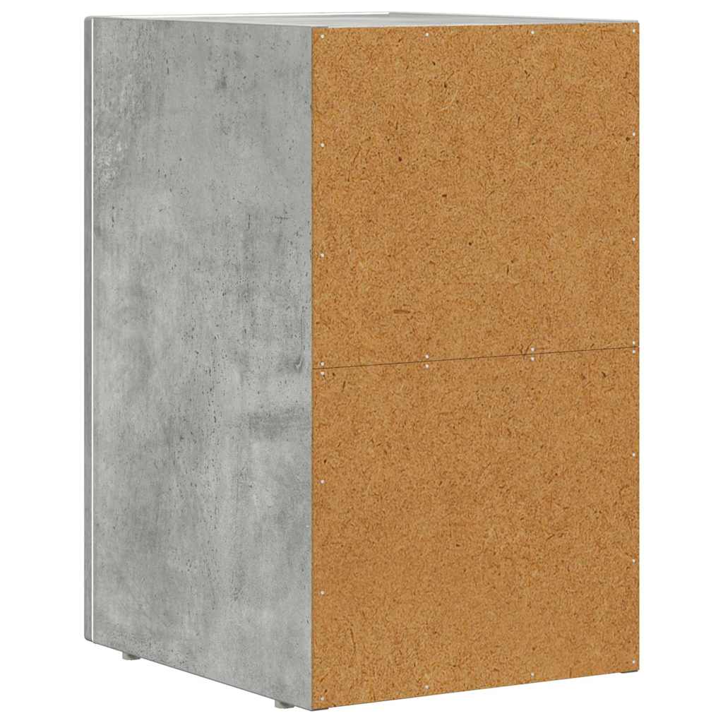 Nachttisch ELST 2 Stk. Beton Grau 29,5 x 33,5 x 50 cm