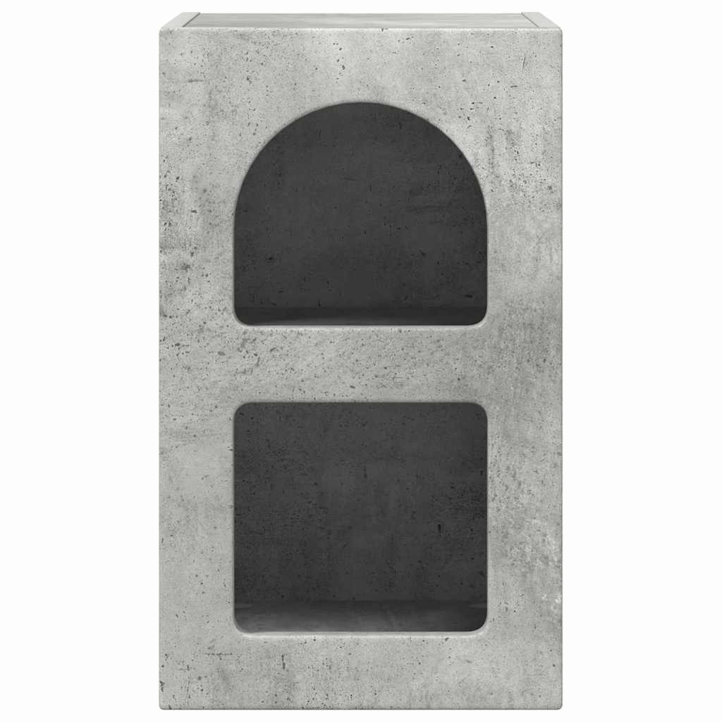 Nachttisch ELST 2 Stk. Beton Grau 29,5 x 33,5 x 50 cm