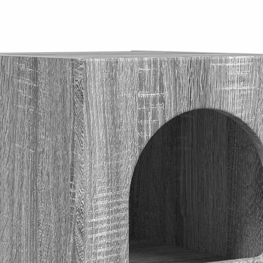 Nachttisch ELST 2 Stk. Graues Sonoma 29,5 x 33,5 x 50 cm