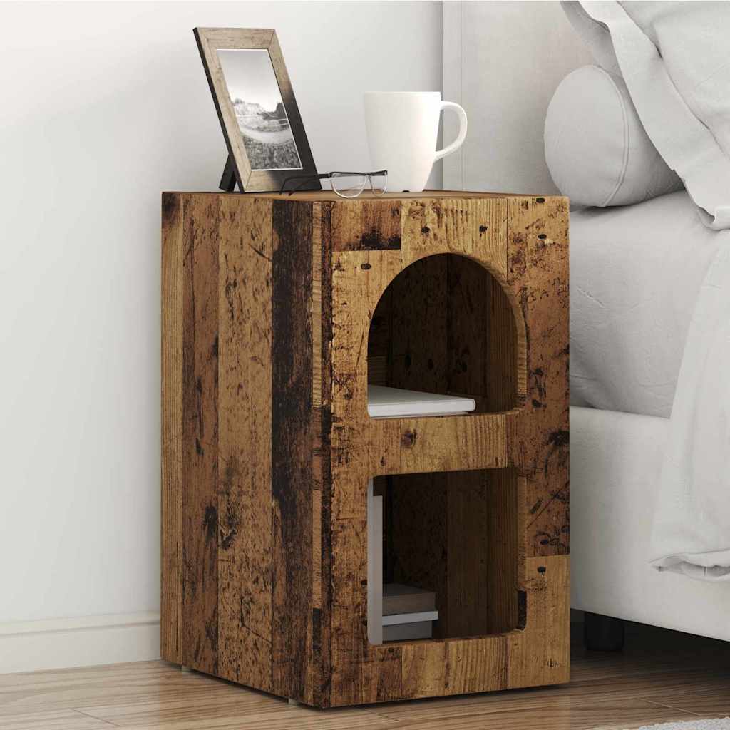 Nachttisch ELST Altholz 29,5 x 33,5 x 50 cm Holzwerkstoff