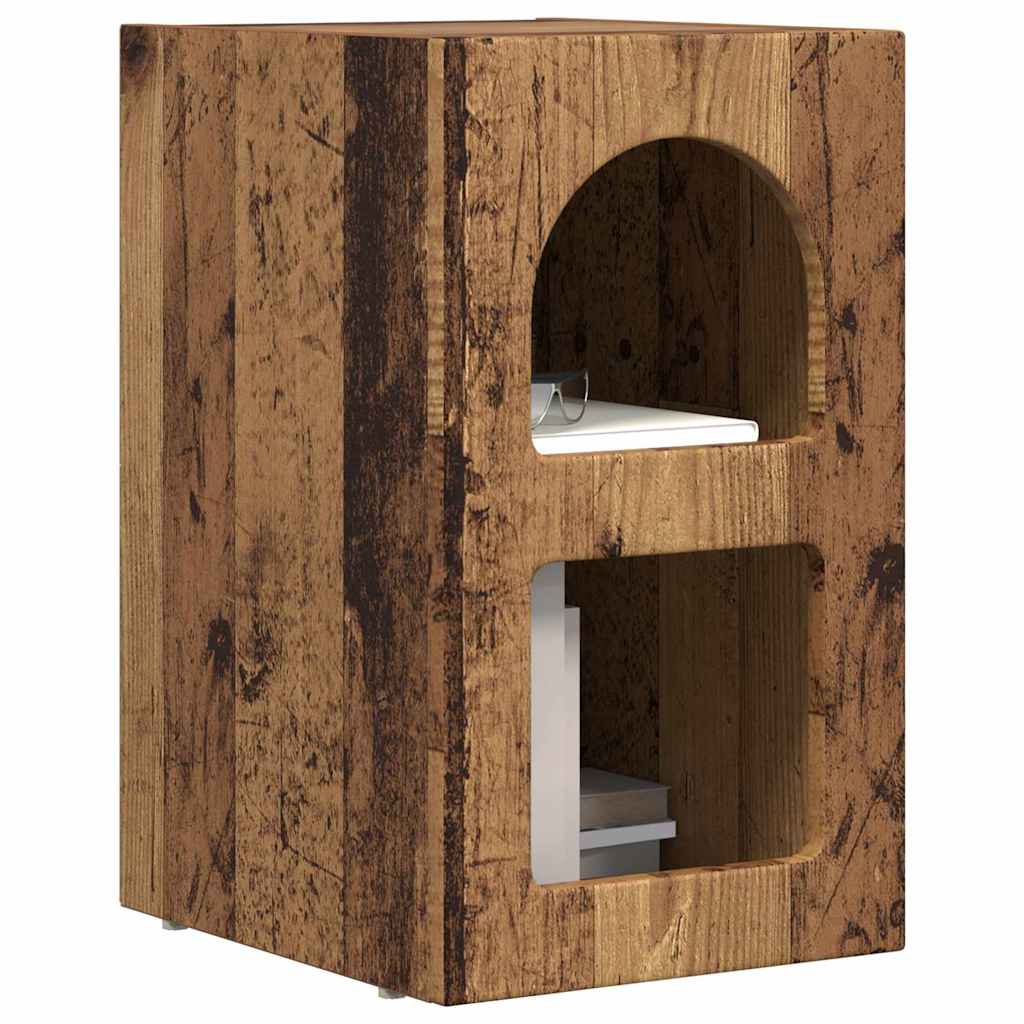 Nachttisch ELST Altholz 29,5 x 33,5 x 50 cm Holzwerkstoff
