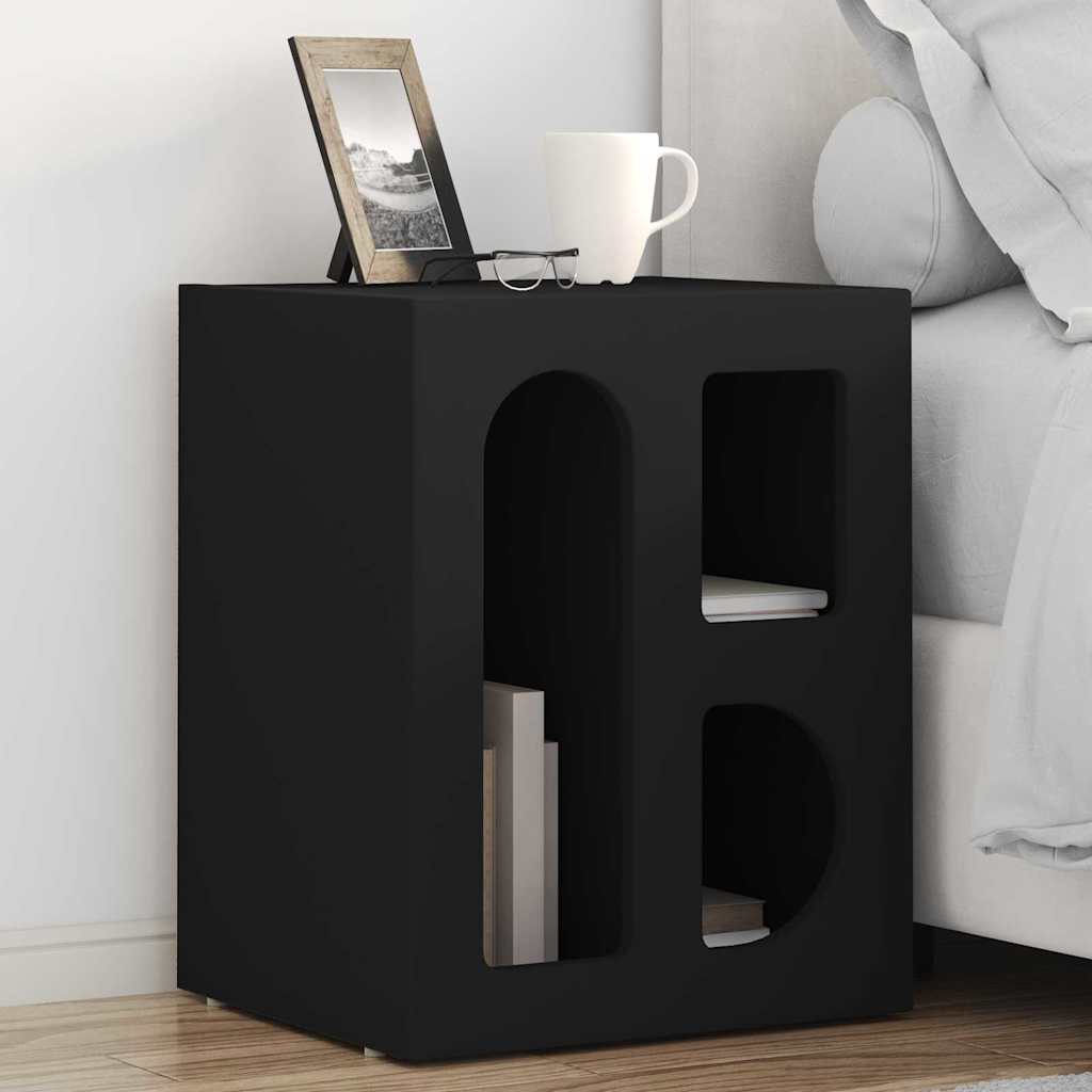 Nachttisch ELST Schwarz 40 x 35 x 50 cm Holzwerkstoff