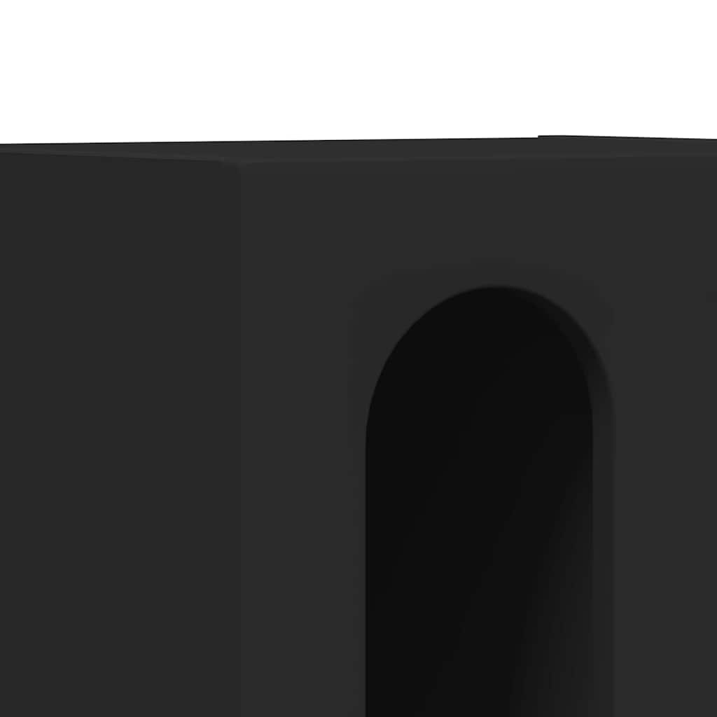 Nachttisch ELST 2 Stk. Schwarz 40 x 35 x 50 cm Holzwerkstoff