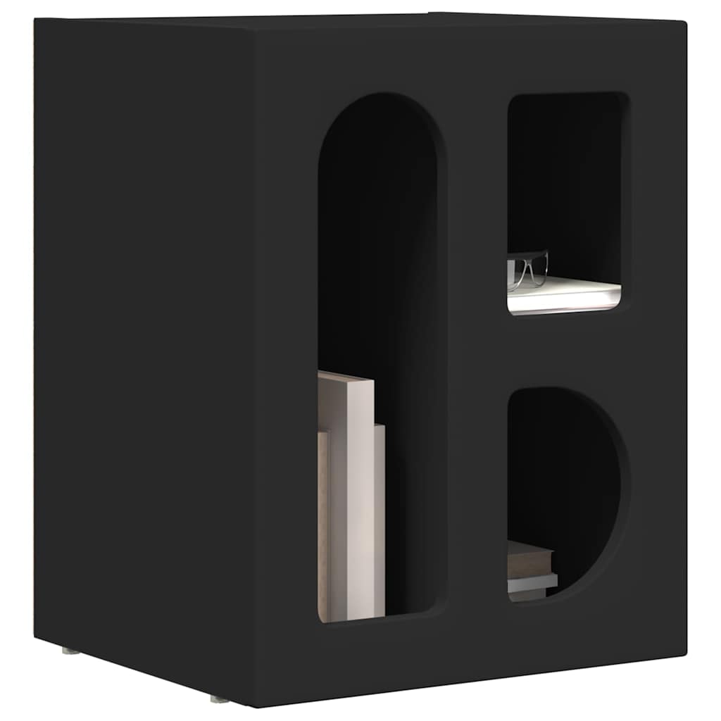 Nachttisch ELST 2 Stk. Schwarz 40 x 35 x 50 cm Holzwerkstoff