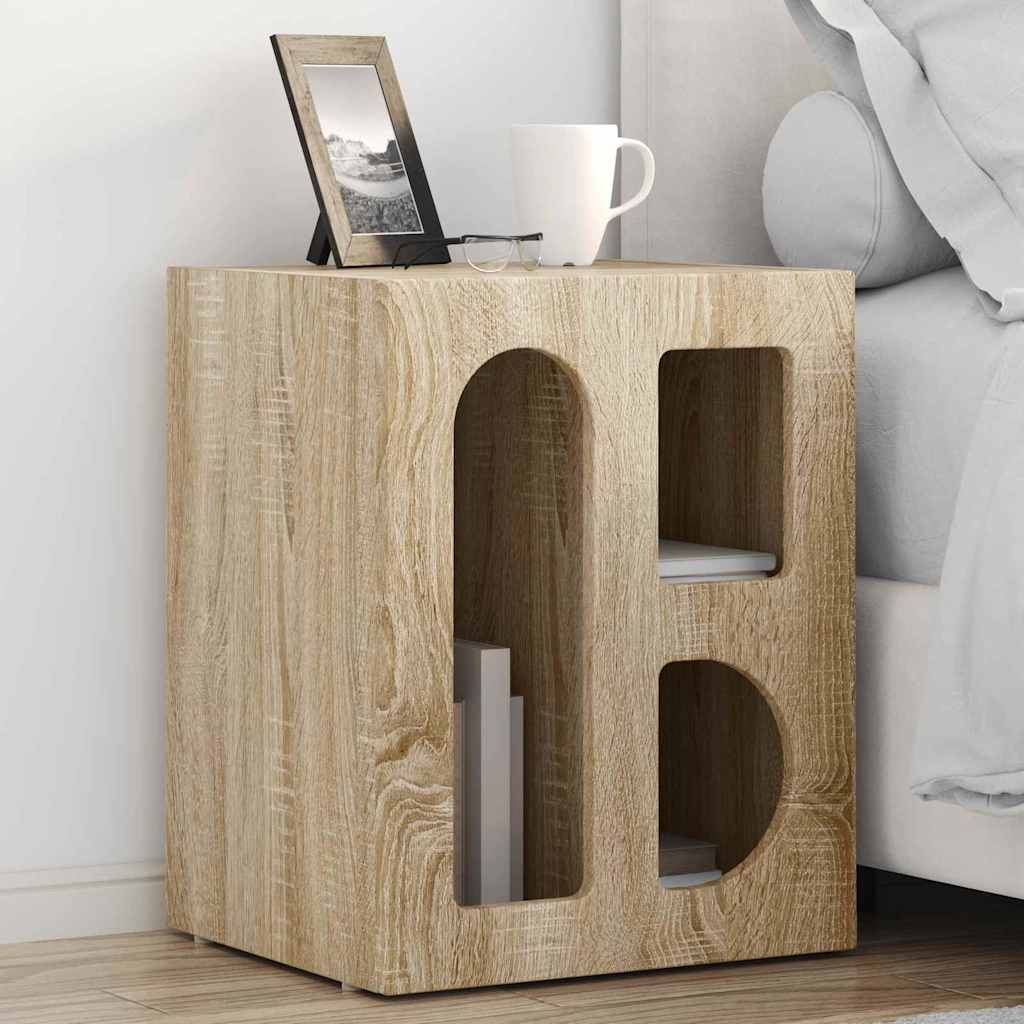 Nachttisch ELST Sonoma-Eiche 40 x 35 x 50 cm Holzwerkstoff