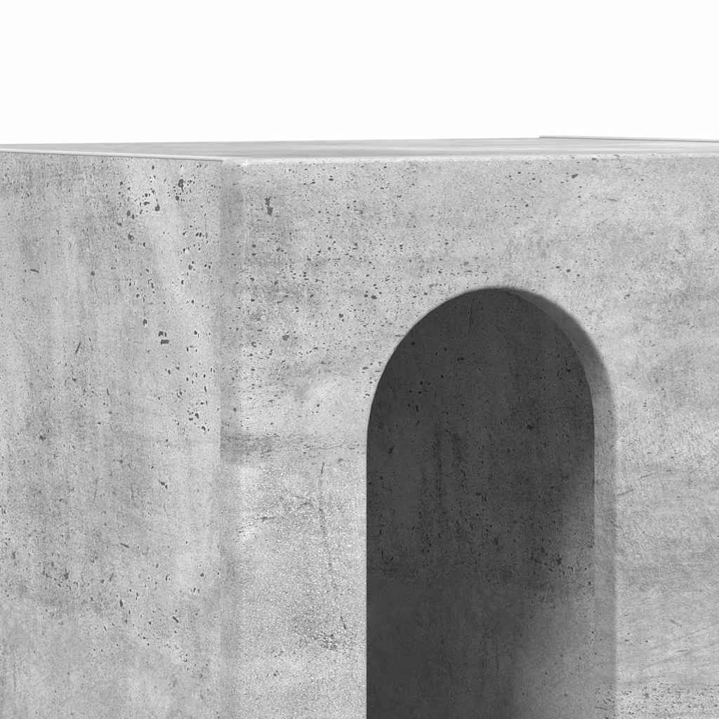 Nachttisch ELST Beton Grau 40 x 35 x 50 cm Holzwerkstoff