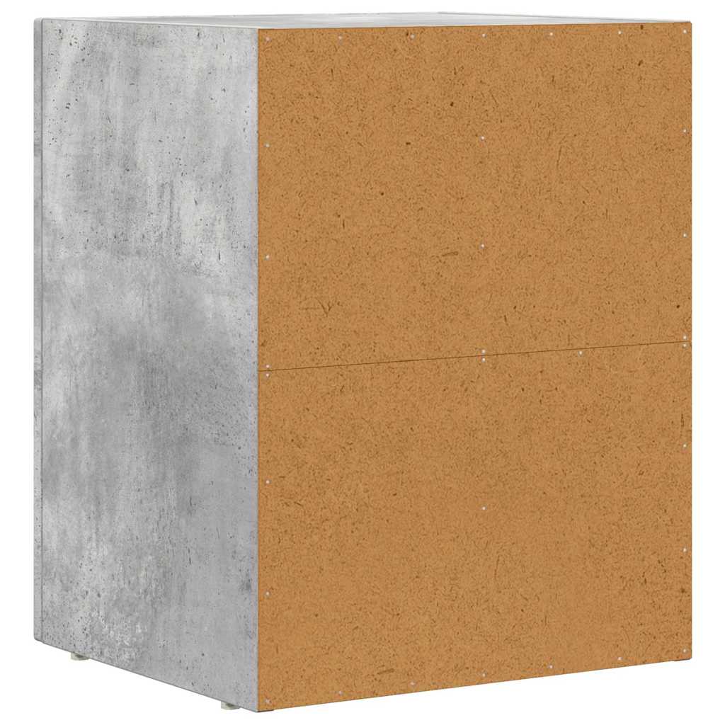 Nachttisch ELST Beton Grau 40 x 35 x 50 cm Holzwerkstoff