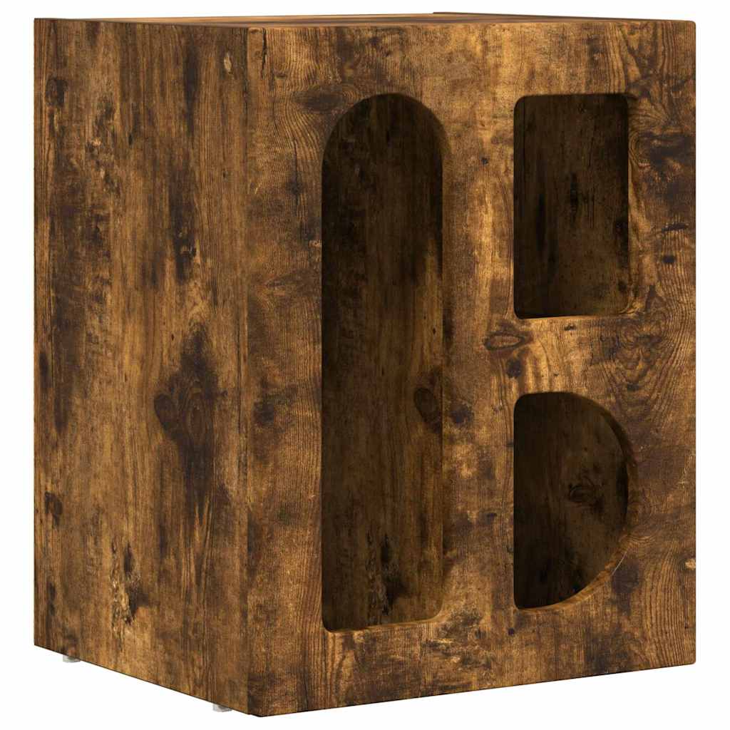 Nachttisch ELST Geräucherte Eiche 40 x 35 x 50 cm Holzwerkstoff