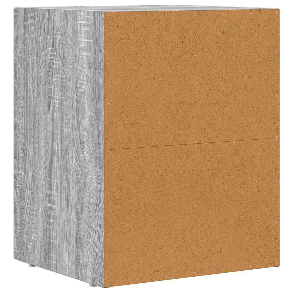 Nachttisch ELST Graues Sonoma 40 x 35 x 50 cm Holzwerkstoff