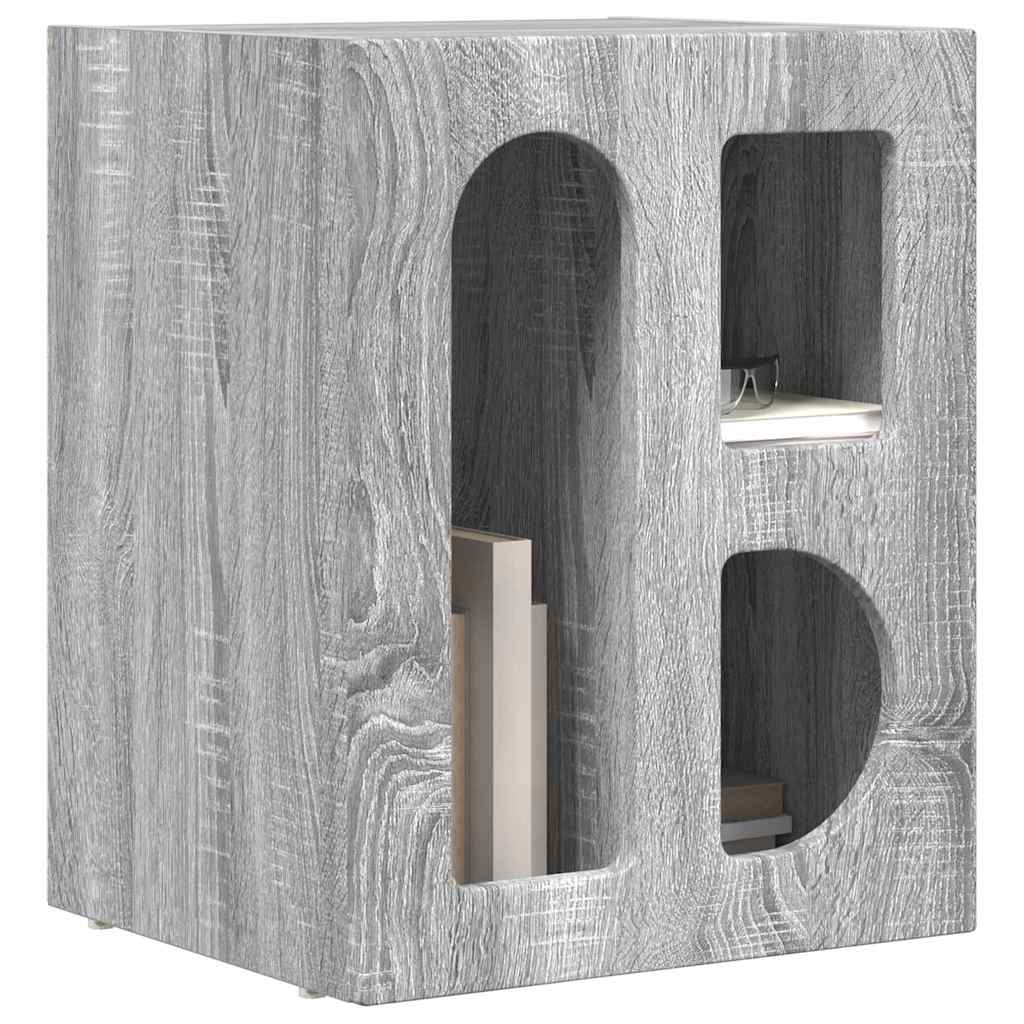 Nachttisch ELST Graues Sonoma 40 x 35 x 50 cm Holzwerkstoff