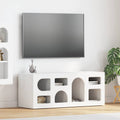 TV-Schränk ELST 100 x 35 x 40 cm Weiß Holzwerkstoff