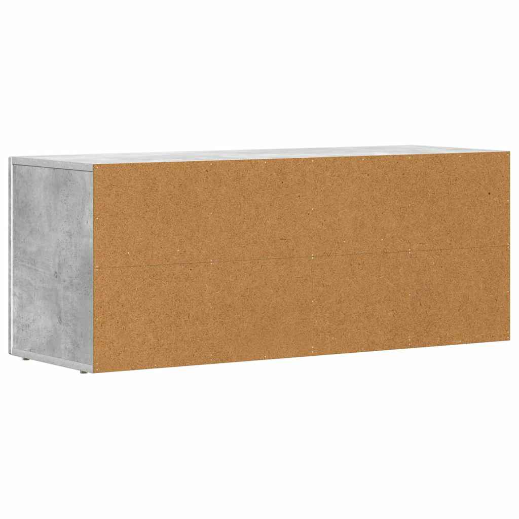 TV-Schränk ELST 100 x 35 x 40 cm Beton Grau Holzwerkstoff