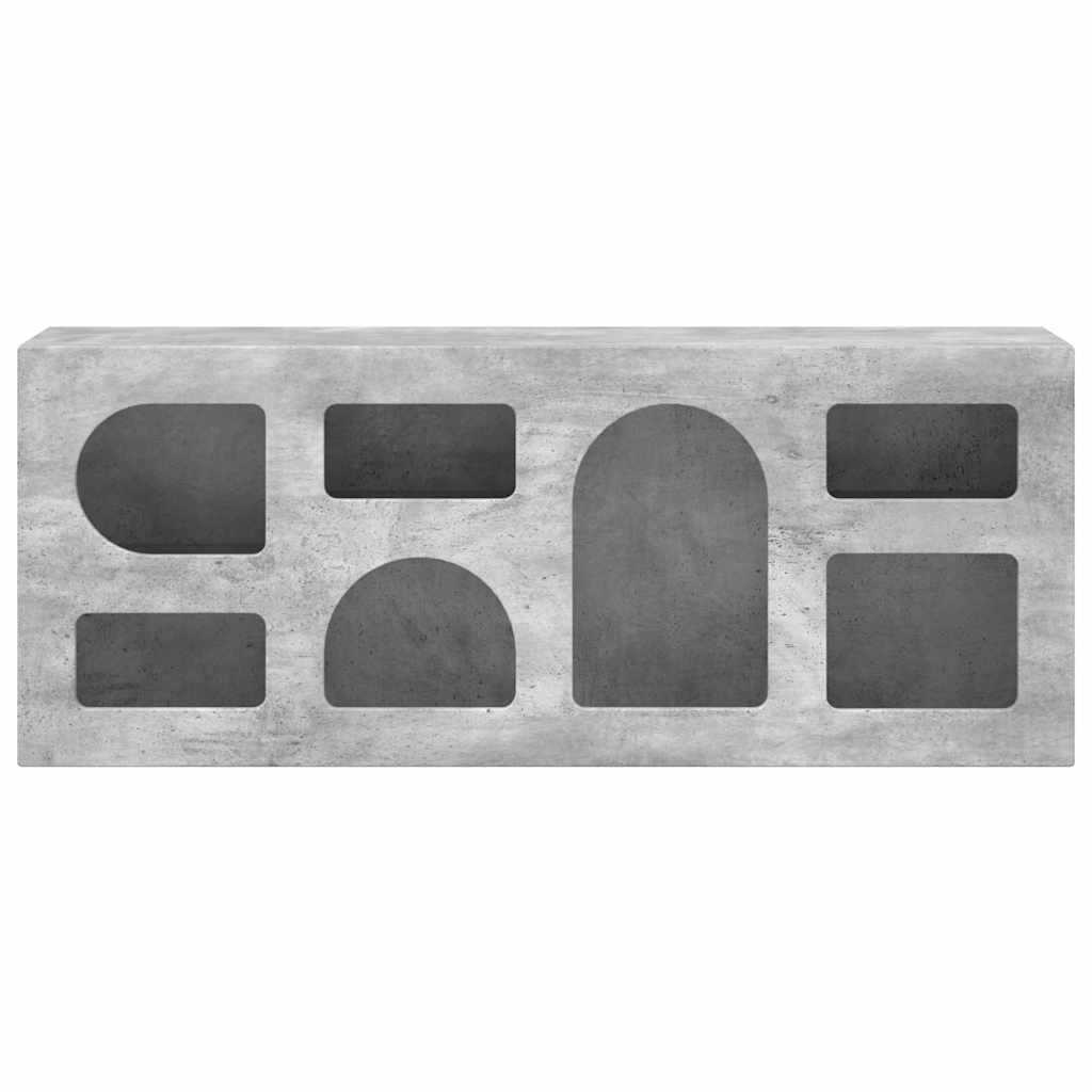 TV-Schränk ELST 100 x 35 x 40 cm Beton Grau Holzwerkstoff