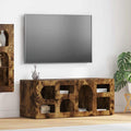 TV-Schränk ELST 100 x 35 x 40 cm Geräucherte Eiche