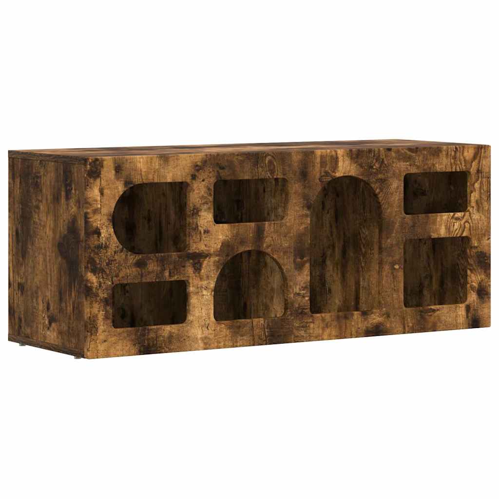 TV-Schränk ELST 100 x 35 x 40 cm Geräucherte Eiche