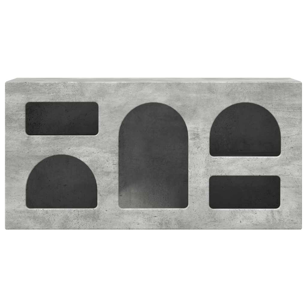 TV-Schränk ELST 80 x 35 x 40 cm Beton Grau Holzwerkstoff