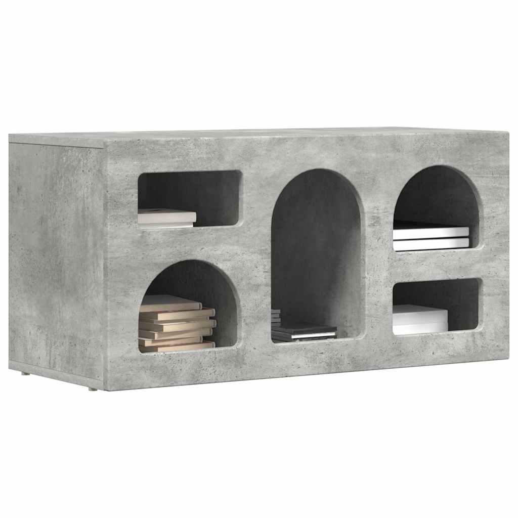 TV-Schränk ELST 80 x 35 x 40 cm Beton Grau Holzwerkstoff