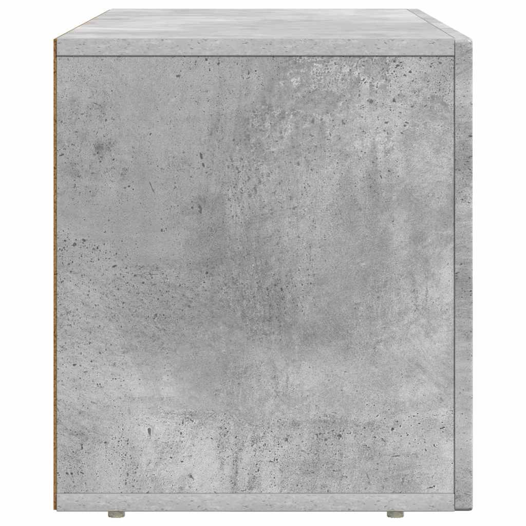 TV-Schränk ELST 80 x 35 x 40 cm Beton Grau Holzwerkstoff