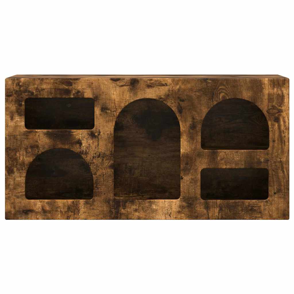 TV-Schränk ELST 80 x 35 x 40 cm Geräucherte Eiche Holzwerkstoff