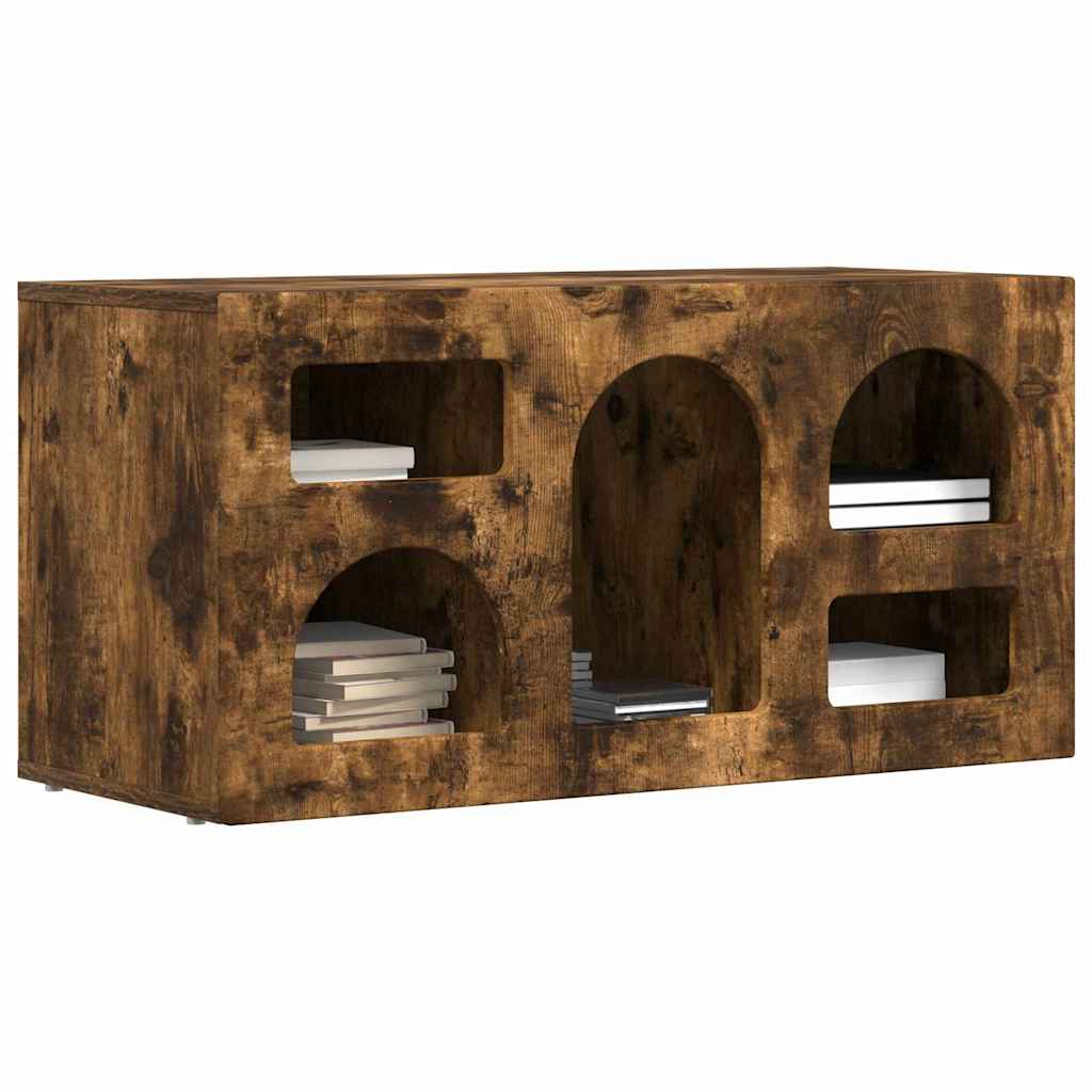 TV-Schränk ELST 80 x 35 x 40 cm Geräucherte Eiche Holzwerkstoff