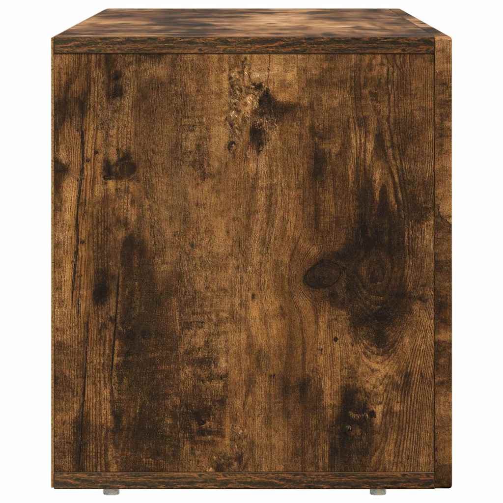TV-Schränk ELST 80 x 35 x 40 cm Geräucherte Eiche Holzwerkstoff