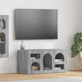 TV-Schränk ELST 80 x 35 x 40 cm Graues Sonoma Holzwerkstoff