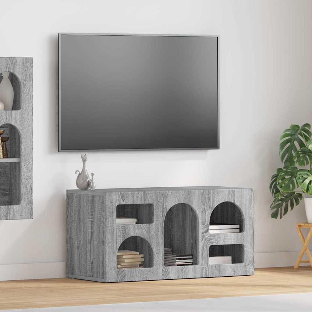 TV-Schränk ELST 80 x 35 x 40 cm Graues Sonoma Holzwerkstoff