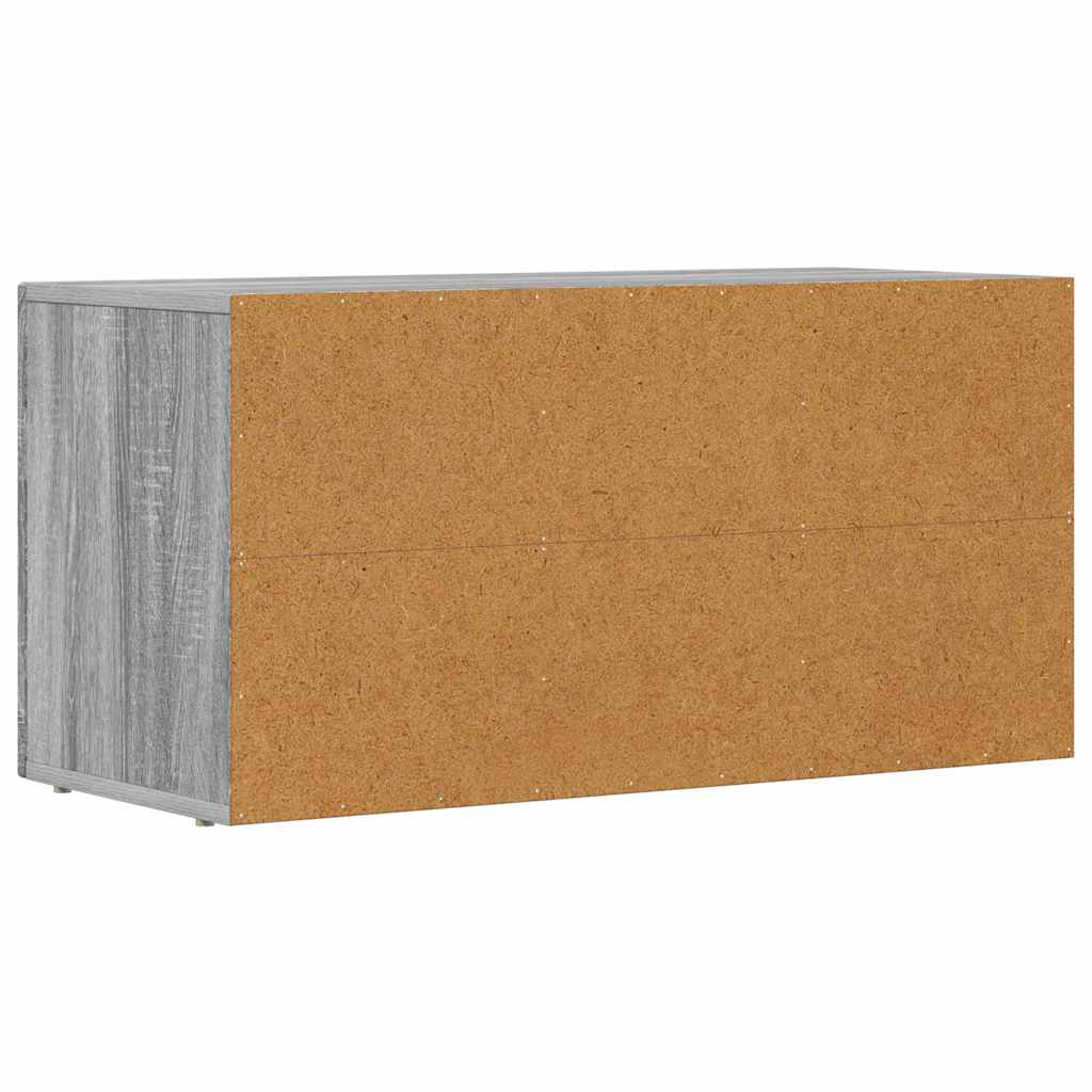 TV-Schränk ELST 80 x 35 x 40 cm Graues Sonoma Holzwerkstoff