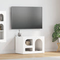 TV-Schränk ELST 60 x 35 x 40 cm Hochglanz Weiß Holzwerkstoff