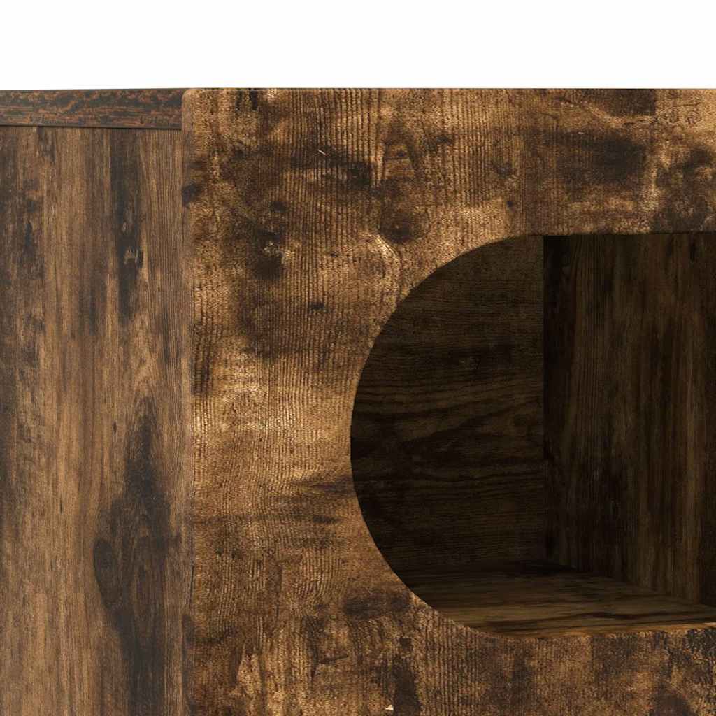 TV-Schränk ELST 60 x 35 x 40 cm Geräucherte Eiche Holzwerkstoff