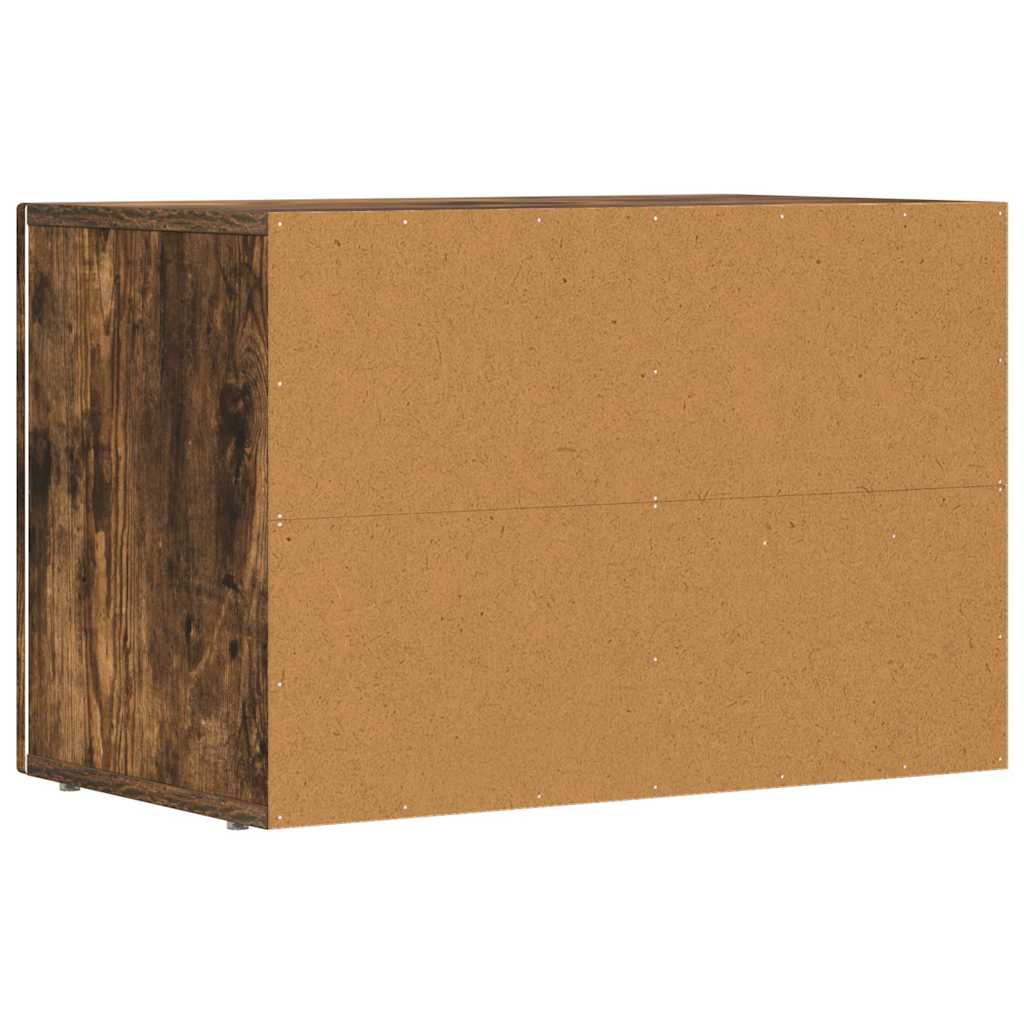 TV-Schränk ELST 60 x 35 x 40 cm Geräucherte Eiche Holzwerkstoff