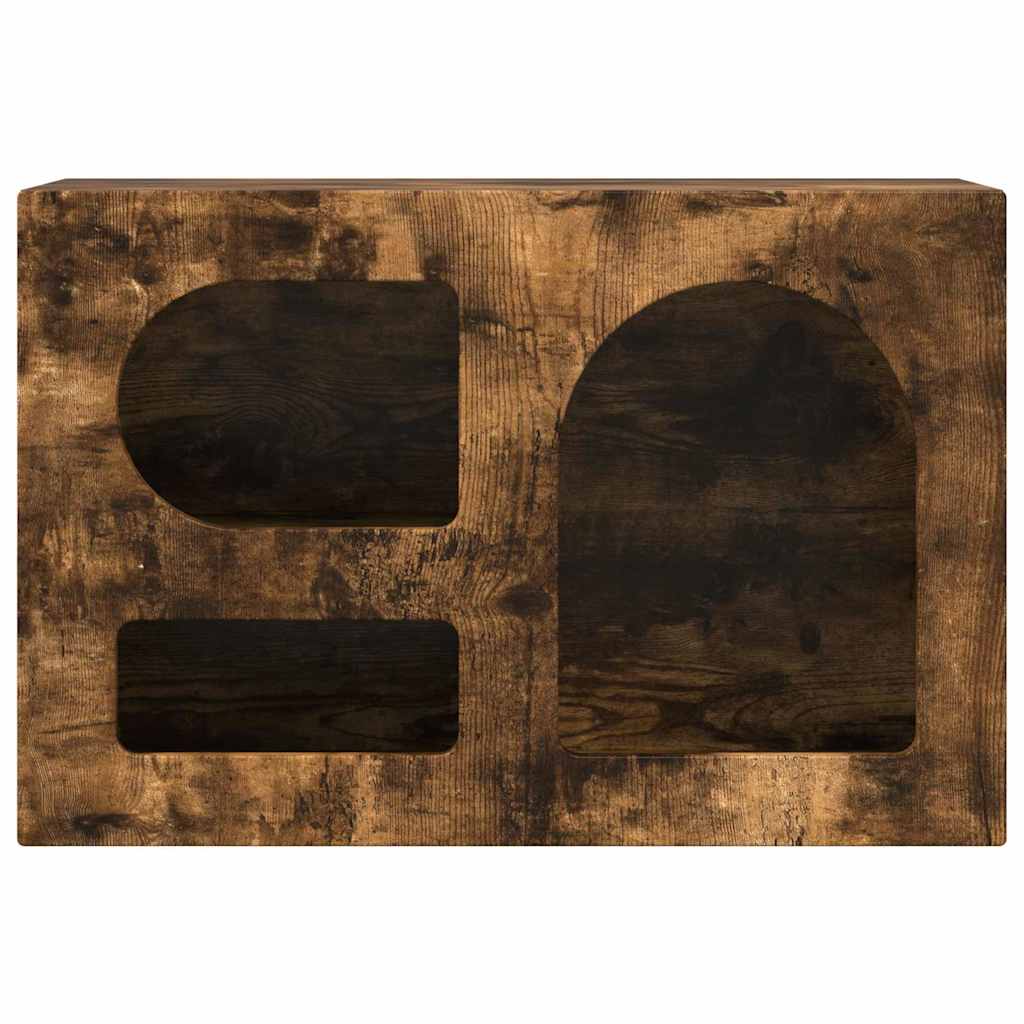 TV-Schränk ELST 60 x 35 x 40 cm Geräucherte Eiche Holzwerkstoff