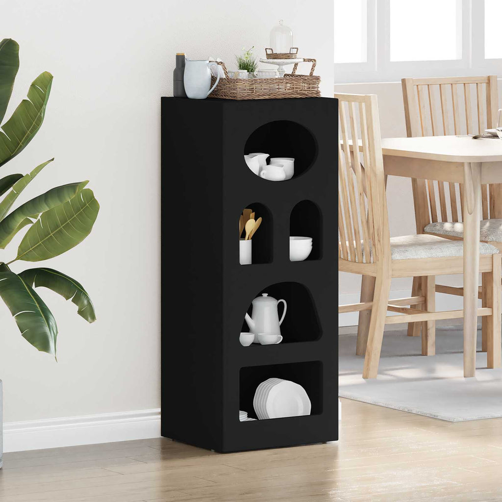 Sideboard Schwarz 40 x 35 x 100,5 cm Holzwerkstoff