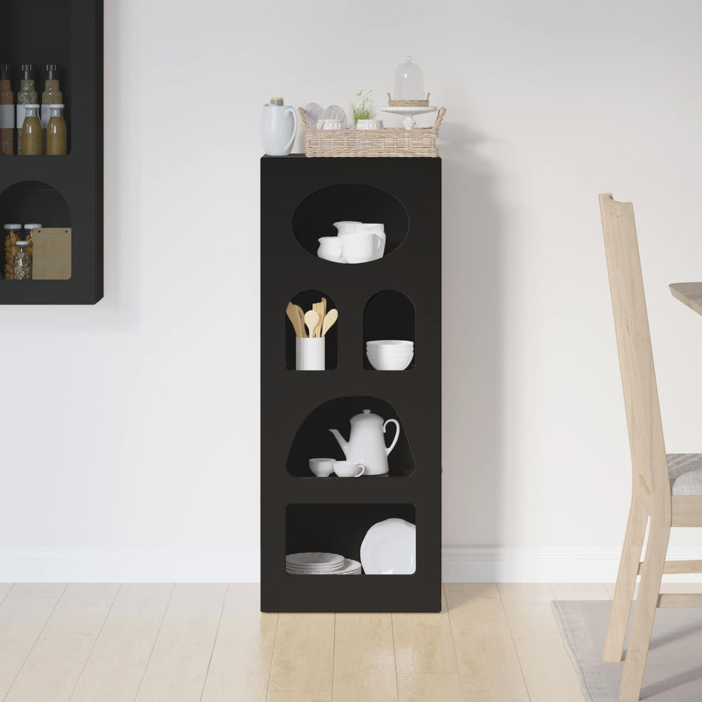 Sideboard Schwarz 40 x 35 x 100,5 cm Holzwerkstoff