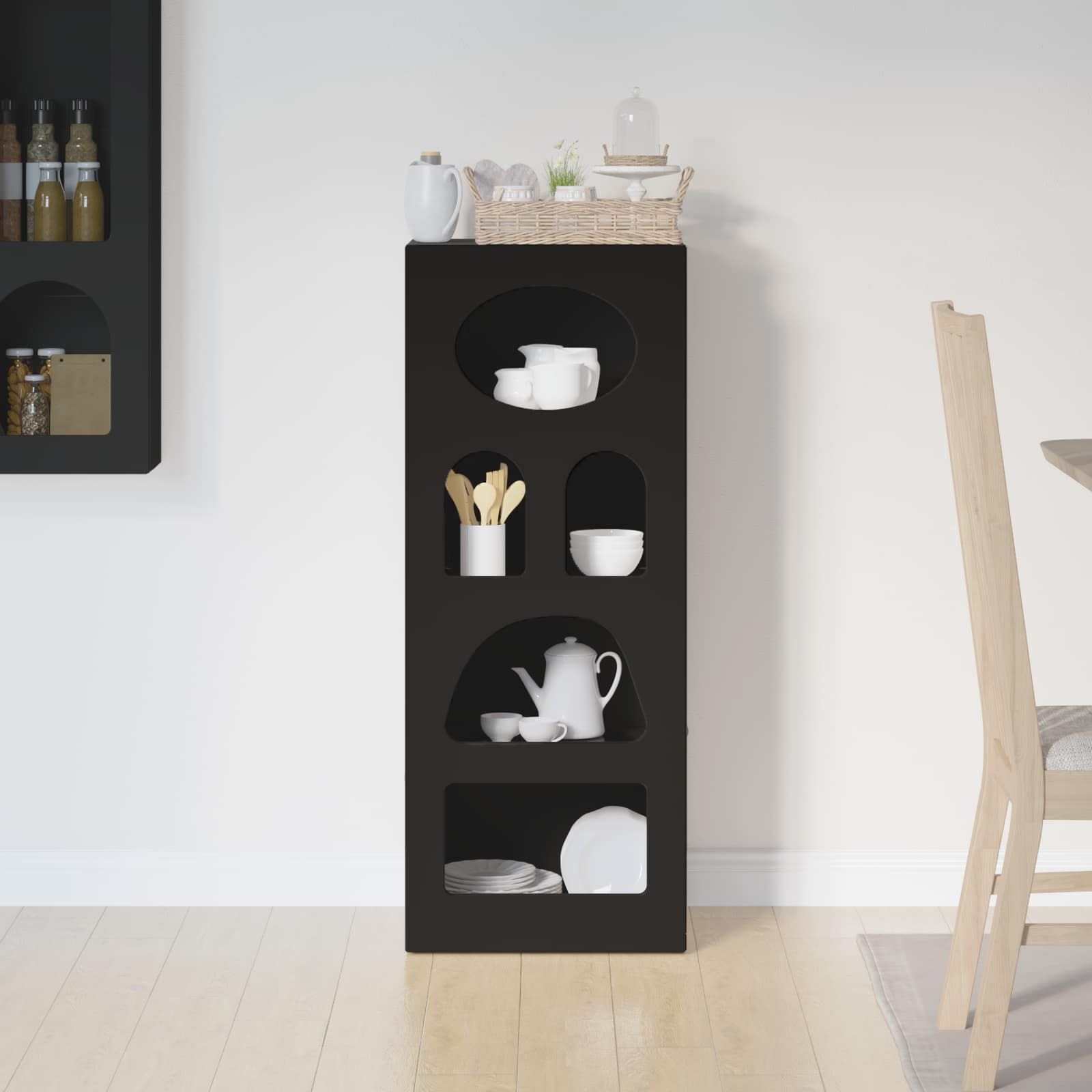 Sideboard Schwarz 40 x 35 x 100,5 cm Holzwerkstoff