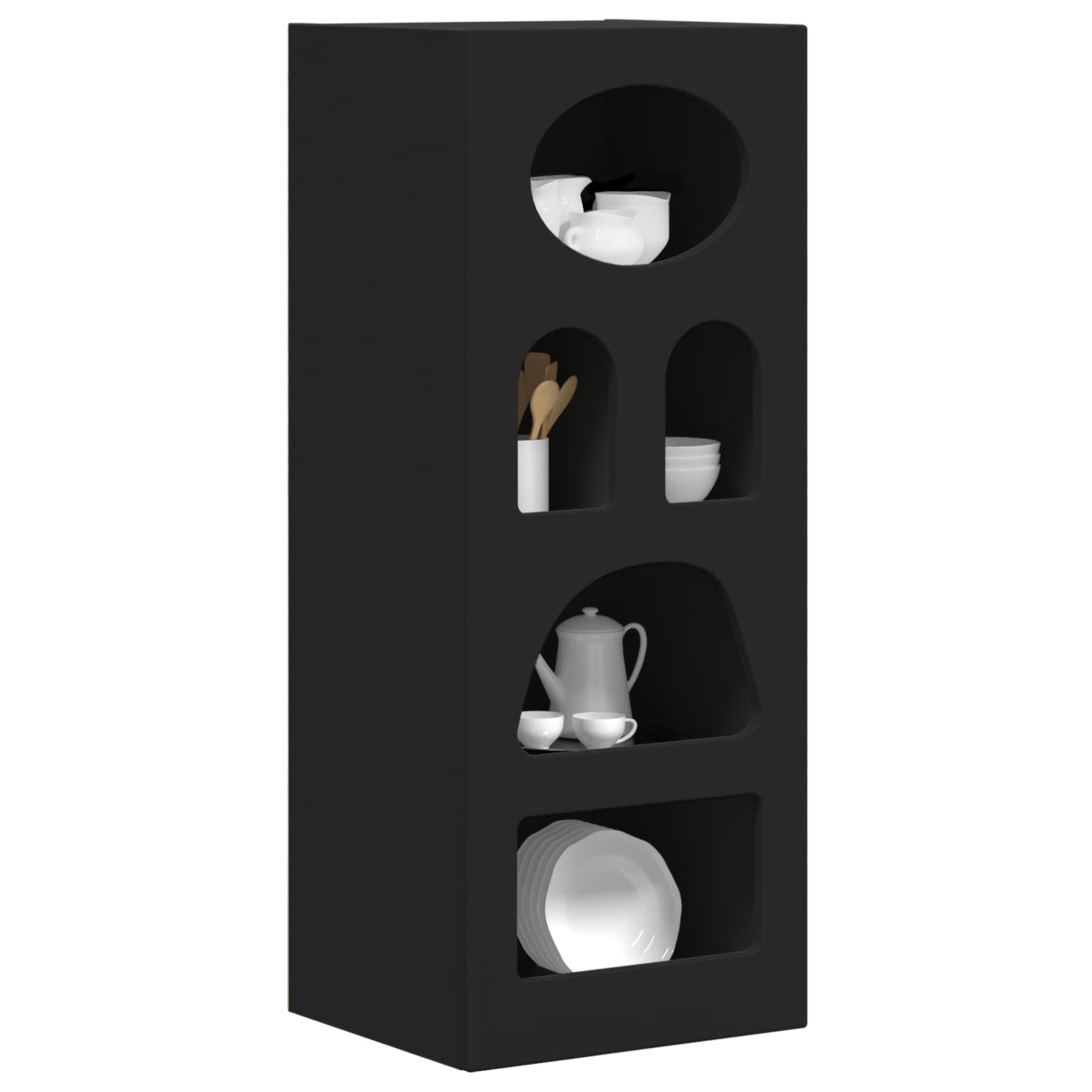 Sideboard Schwarz 40 x 35 x 100,5 cm Holzwerkstoff